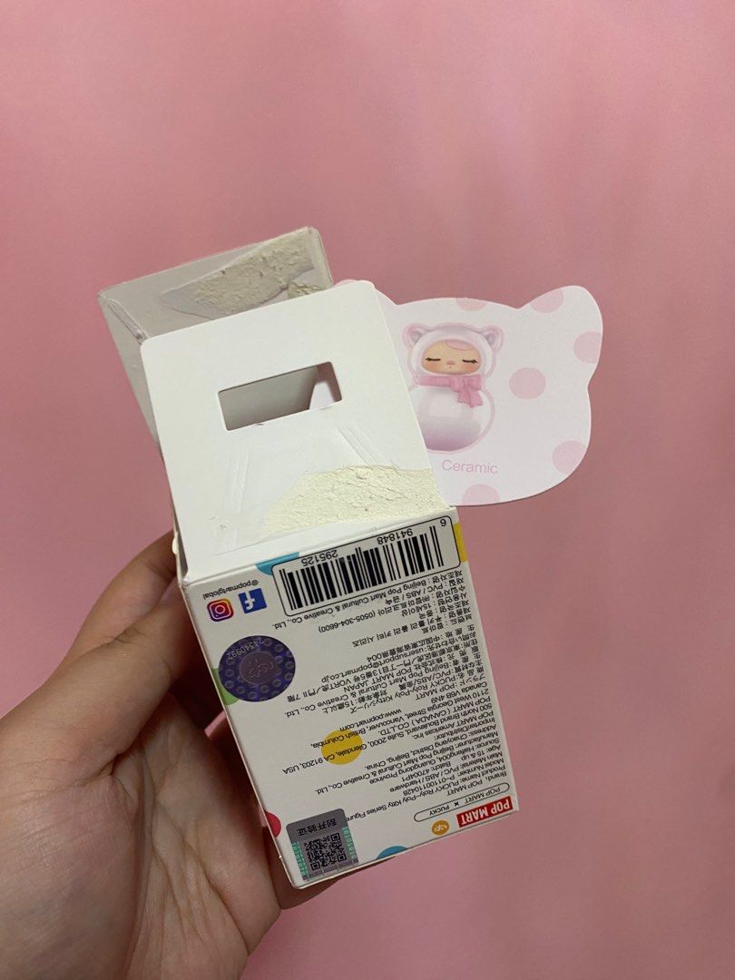 Pucky Roly Poly Ceramic (Category: Designer & Blind Box Toys) located in Calasiao. Submitted by kopimoroll (Listing ID 1333932961, Image 2). Description: Pucky Roly Poly Ceramic Unsealed, opened only to check and kept in box. Complete with box, foil, and card. Loc: Pangasinan MOP: GCash MOD: J&T.