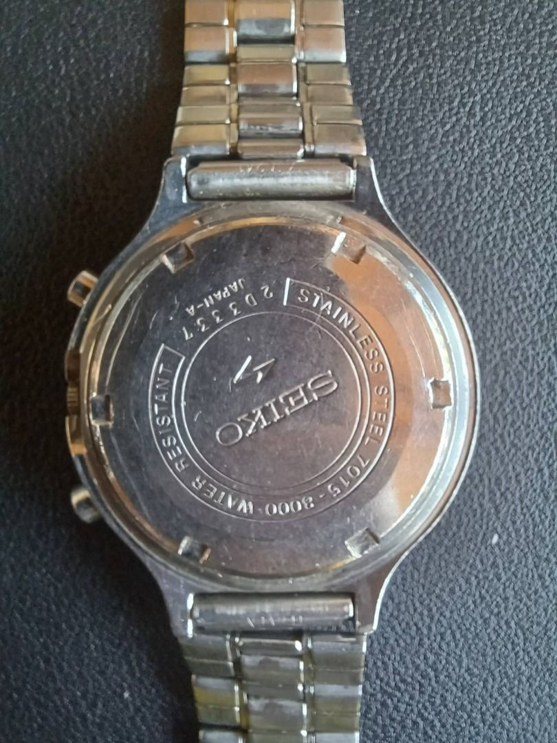 RARE 1972 Seiko Speed timer Flyback 7015-8000 (Category: Luxury Watches) located in Manila. Submitted by timearcph (Listing ID 1333911035, Image 3). Description: This is a popular variant of Seiko 5 Sport which make this vintage chronograph hard to resist. It is powered by Cal. 7015 movement and has a potential reserve of up to 43 hours. It has all original parts. PRICE: 23,000 PHP (NEGOTIABLE) Brand: Seiko Model: 5526-7000 Serial Number: 2D3337 
