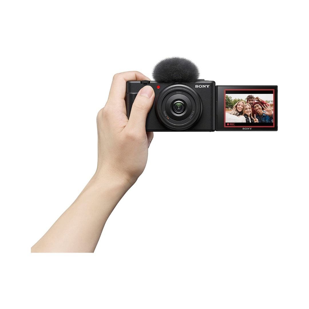 SONY ZV-1F VLOGGING CAMERA (Category: Cameras) located in San Juan City. Submitted by urbangiz_greenhillsmall (Listing ID 1333946292, Image 2). Description: About this item: The Sony ZV-1F is a compact vlogging camera with a Type 1 (13.2x8.8mm) sensor and a fixed 20mm equivalent lens. This is a camera clearly aimed at vloggers, and features a three-capsule mic and fully articulating screen for facing-the-camera video creation. Key Features: > 20M