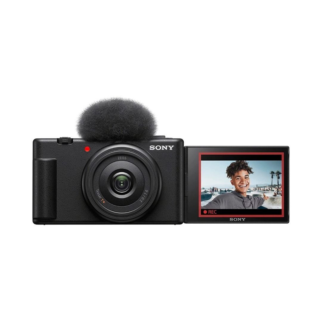 SONY ZV-1F VLOGGING CAMERA (Category: Cameras) located in San Juan City. Submitted by urbangiz_greenhillsmall (Listing ID 1333946292, Image 1). Description: About this item: The Sony ZV-1F is a compact vlogging camera with a Type 1 (13.2x8.8mm) sensor and a fixed 20mm equivalent lens. This is a camera clearly aimed at vloggers, and features a three-capsule mic and fully articulating screen for facing-the-camera video creation. Key Features: > 20M