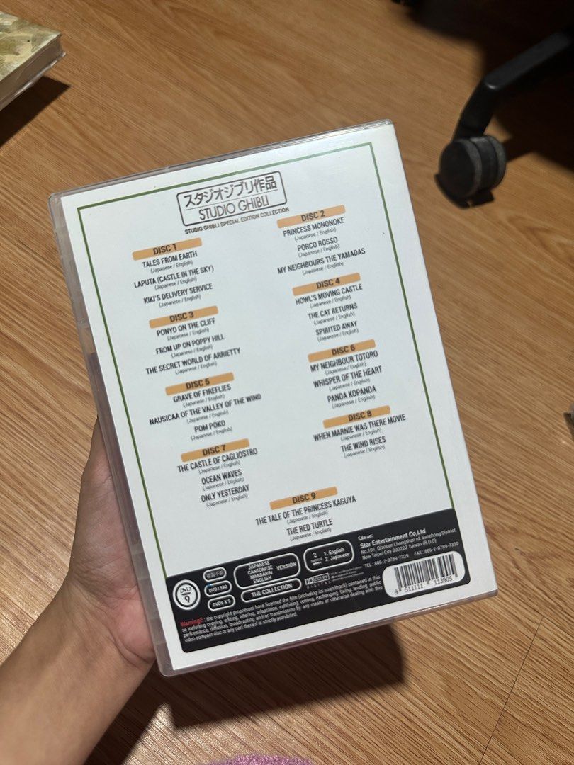 Studio Ghibli Special Edition Collection (Category: CDs & DVDs) located in Quezon City. Submitted by batteredpotato (Listing ID 1334006110, Image 3). Description: Contains 10 Disc I never played the disc so it's brand new.