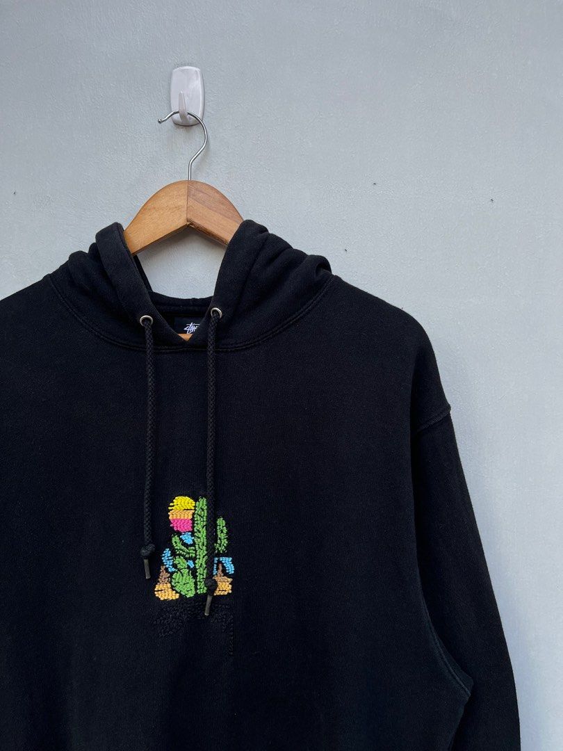 Stussy embroidered cactus hoodie shop