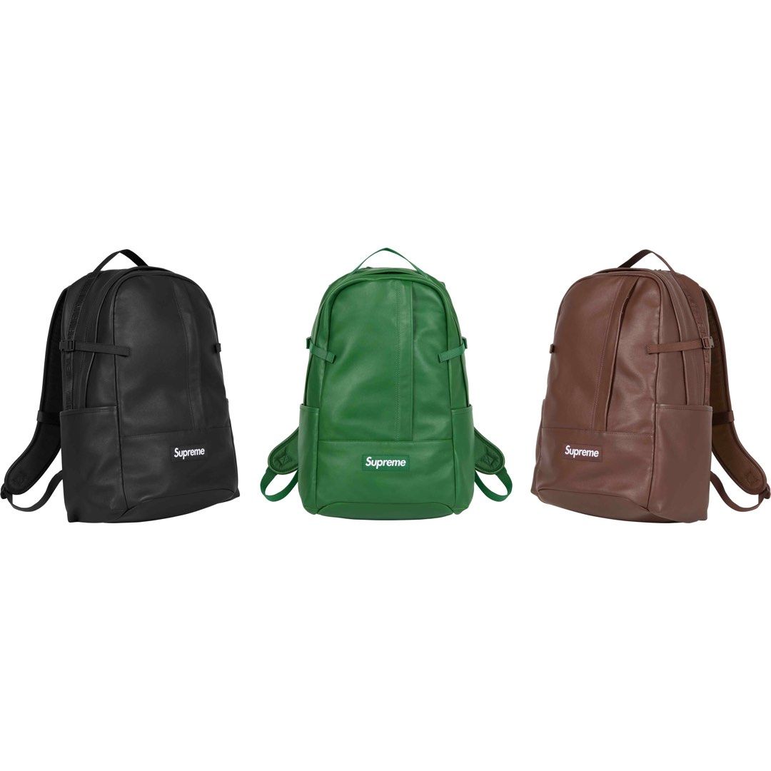 Supreme Leather Backpack Bag Carousell