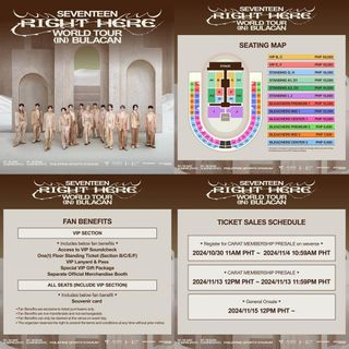 Seventeen Right Here Bulacan 2025, Tickets & Vouchers, Event Tickets on