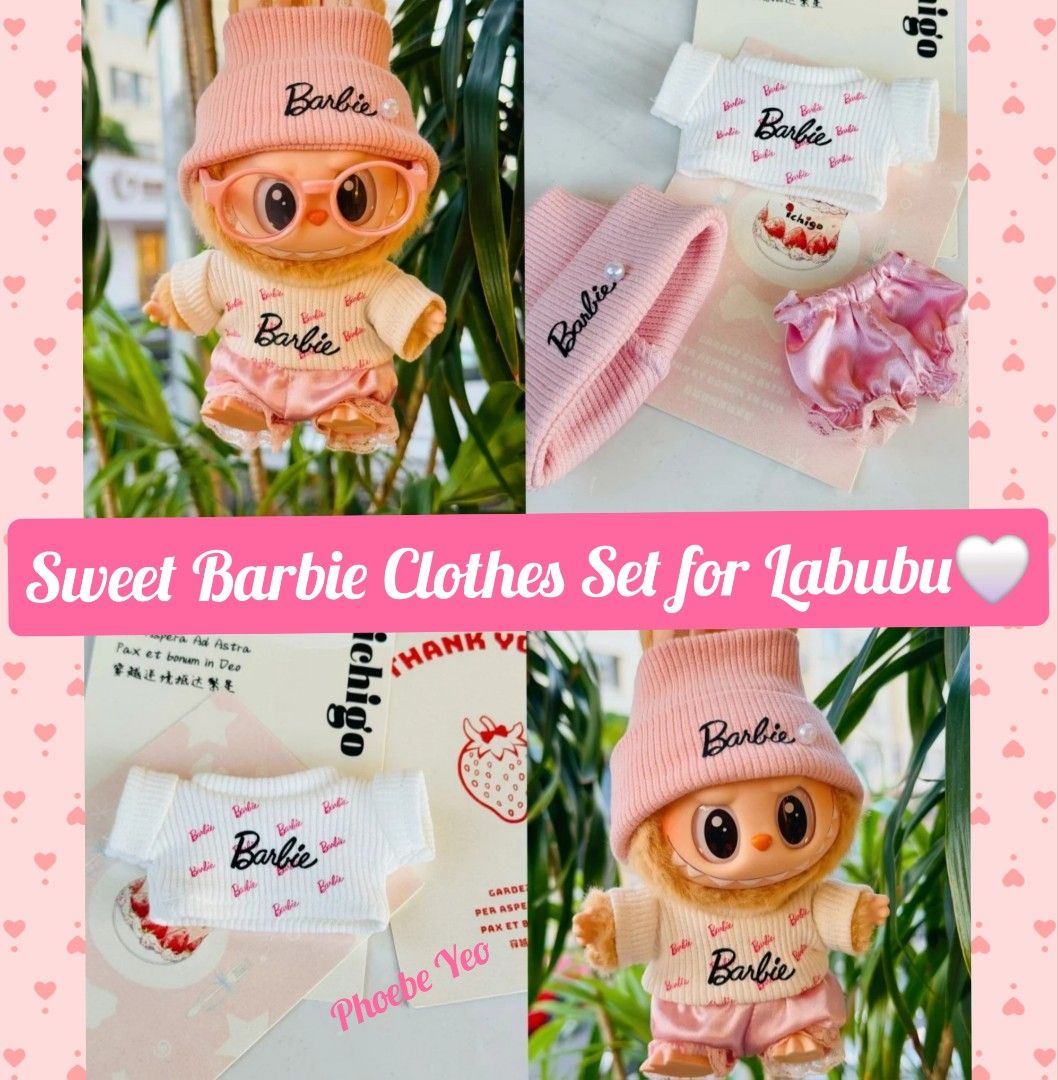 Sweet Barbie Clothes Set for Labubu, Hobbies Toys, Toys Games