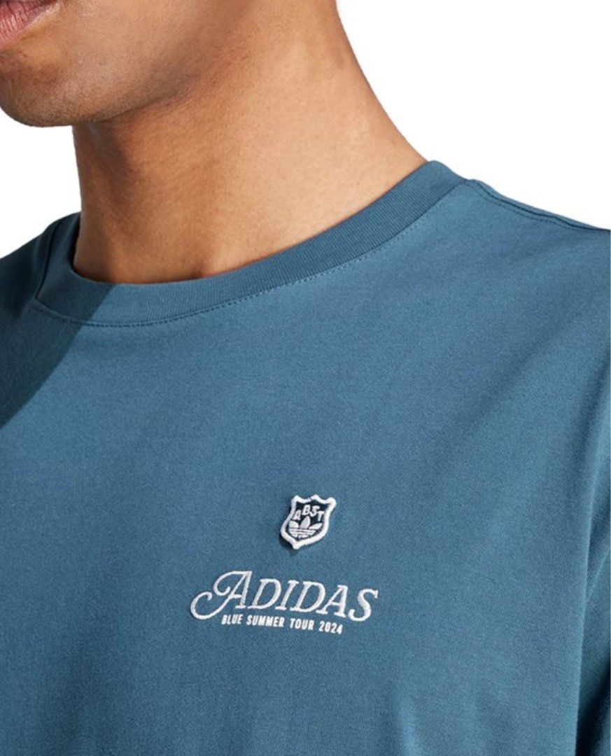 じ*つ様 新品未使用　adidas blue Summer Tour 2024 送料無料adidas Originals MEN'S BLUE SUMMER TOUR TEE (adidas/T