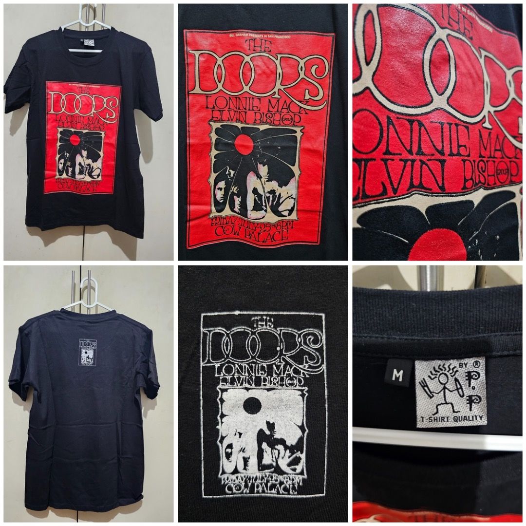 The Doors T-Shirt (Category: Tshirts & Polo Shirts ) located in Quezon City. Submitted by declutteringgalore (Listing ID 1333976380, Image 1). Description: used once print in good condition no cod payment loc: qc shipping at buyer's expense lalamove grab express j&t.