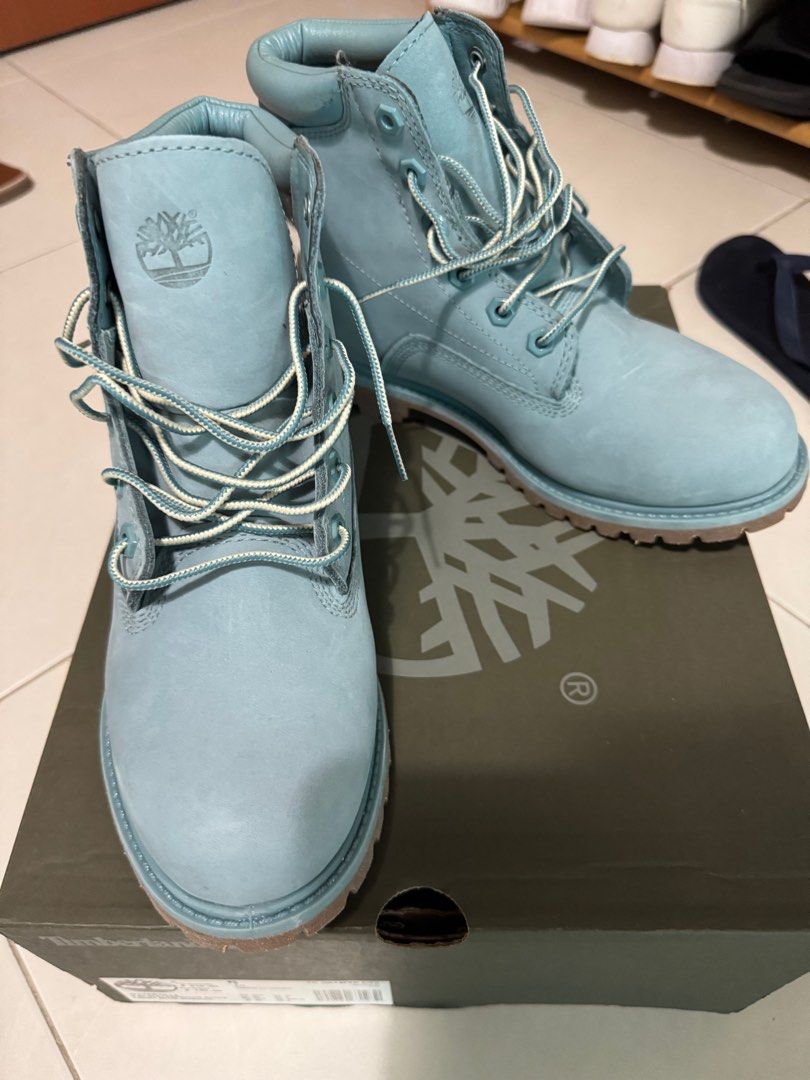 Timberland light blue boots deals