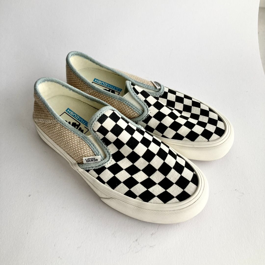 Vans Mix Match Black Checkerboard Slip on Sneakers Unisex