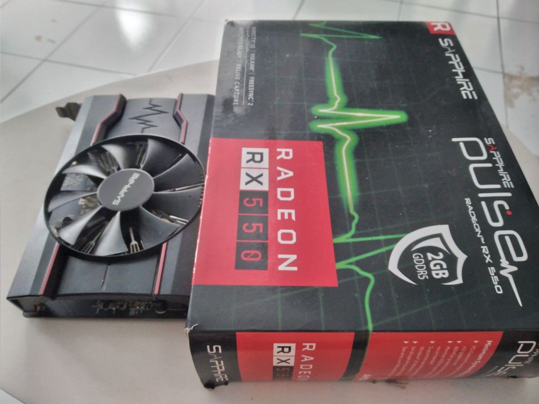 ‼️TURUN HARGA‼️VGA Radeon RX550 2GB GDDRS Sapphire Pulse, Video Game ...