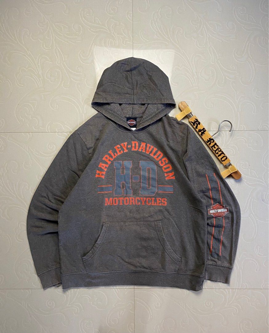 VINTAGE HARLEY DAVIDSON Y2K STREETWEAR HOODIE JACKET Size Large 23x27 Men s Fashion Coats Jackets and Outerwear on Carousell