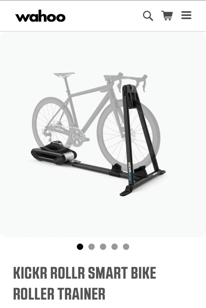 Wahoo kickr roller trainer Sports Equipment Exercise Fitness Cardio Fitness Machines on Carousell