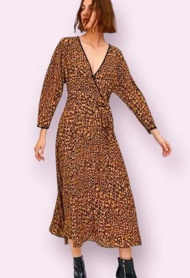 chinese dress ladies Zara Maxi Leopard Strap Dress  Novelty Gal