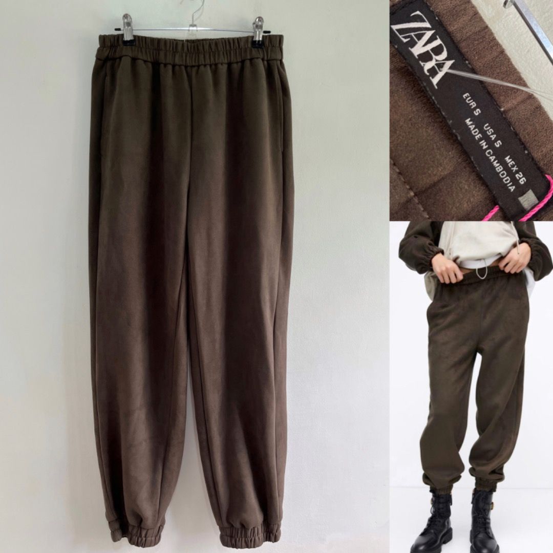 Zara Velvet jogger pants