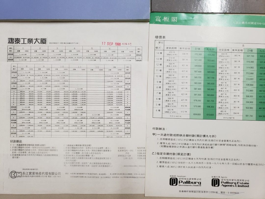 鴻泰工業大廈.卓爾居申請表等.1件80..富恆閣A至D.130..景峰豪庭190雅達商業大廈300宇晴軒270縉景臺160嘉璧商業大廈320嘉力工業中心330..售樓書..t2,  電腦＆科技, 桌上電腦-