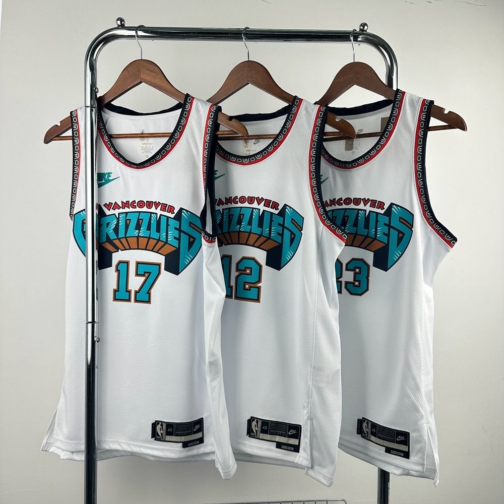 25賽季Memphis Grizzlies Retro NBA jersey #12 Morant #17 kawamura