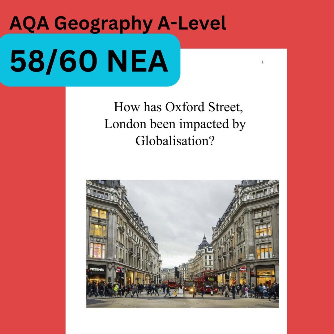 58/60 AQA geography A-Level NEA examplar | 58/60 英國A-Level 地理NEA 示範文章,  興趣及遊戲, 書本& 文具, 教科書- Carousell