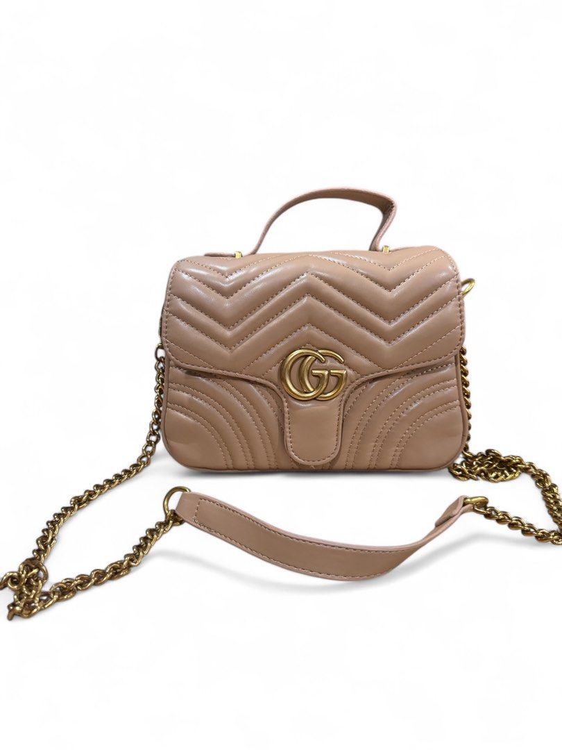 Gucci Marmont Matelasse Top Handle Bag Luxury Bags Wallets on Carousell