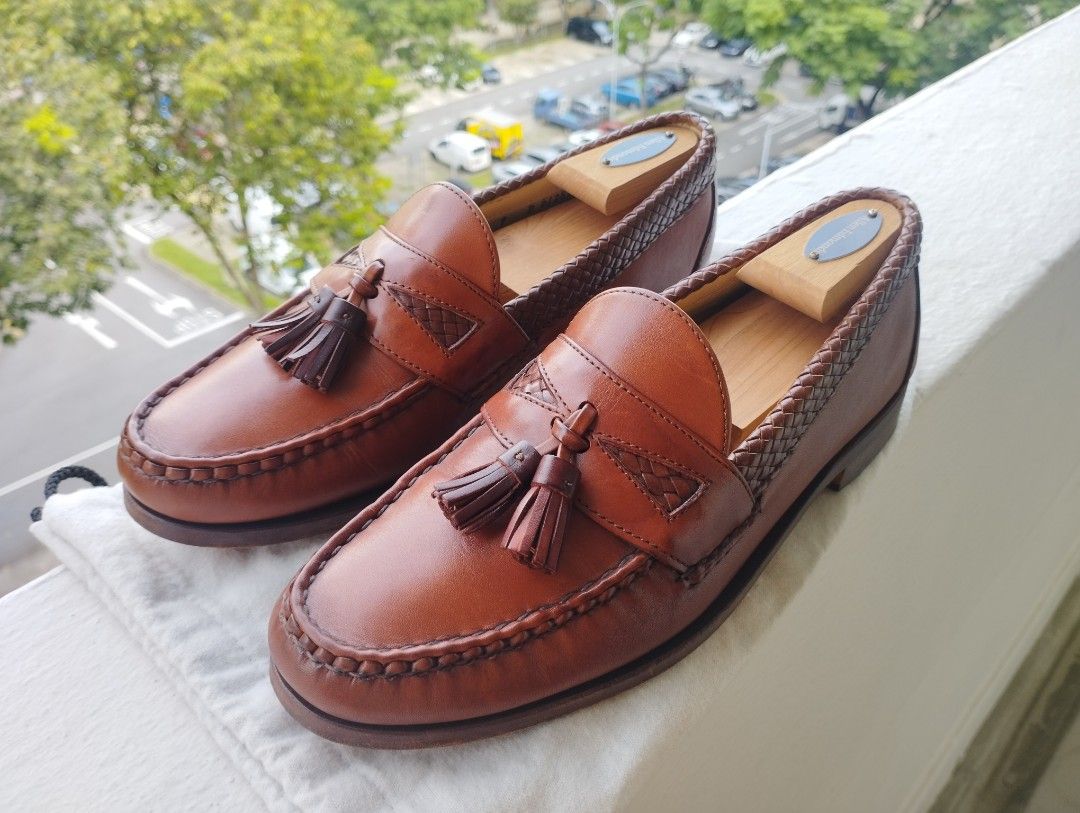 Allen Edmonds Maxfield full grain leather chilli tassel loafer. 9D Men s Fashion Footwear Dress Shoes on Carousell