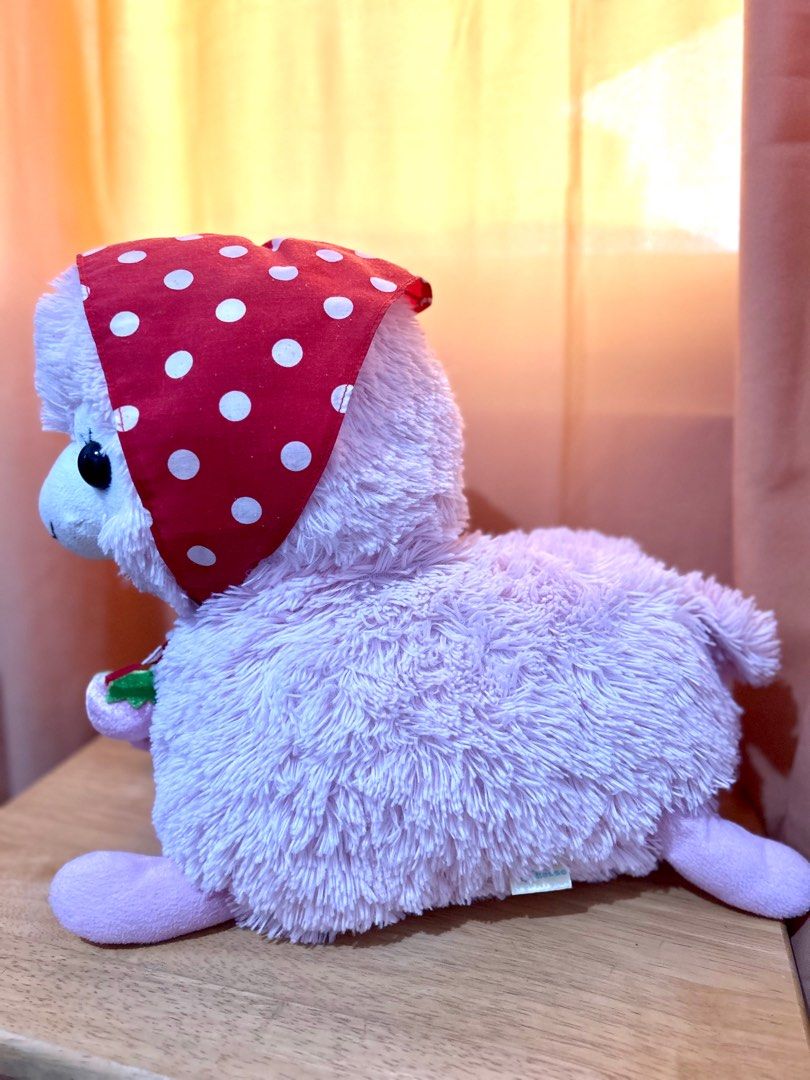 Amuse Strawberry Alpacasso Plush Toy (Category: Plushies & Soft Toys) located in Macabebe. Submitted by omochayaph (Listing ID 1335416462, Image 2). Description: 📌Please read carefully📌 👉Size: 18” 👉Please manage your expectations on Japan Surplus Item. 👉All items are Authentic/ Original. 👉Country of Origin: Japan🇯🇵 👉All Fragile items will be wrapped in bubble wrap and placed in a box to ensure that your item will be safe. 👉Please consid