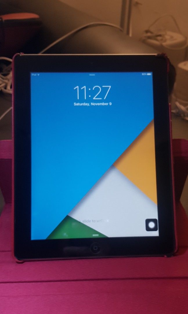 Apple iPad 2 32gb elegant (Category: iPad) located in Cavite. Submitted by jmy826 (Listing ID 1335419283, Image 2). Description: Apple iPad 2 For Kids 32GB Internal Wifi model Bezel White Apple A5 Dual Core 9.7-inch LED Backlit Display Price: 2,300.0php. Inclusions, May sparkling red skin wrap sa backplate po sya at may tempered glass na din. Makinis po sya. Walang issue. iPad Cable charger Smart cover case red *additional 150php All Functioning 