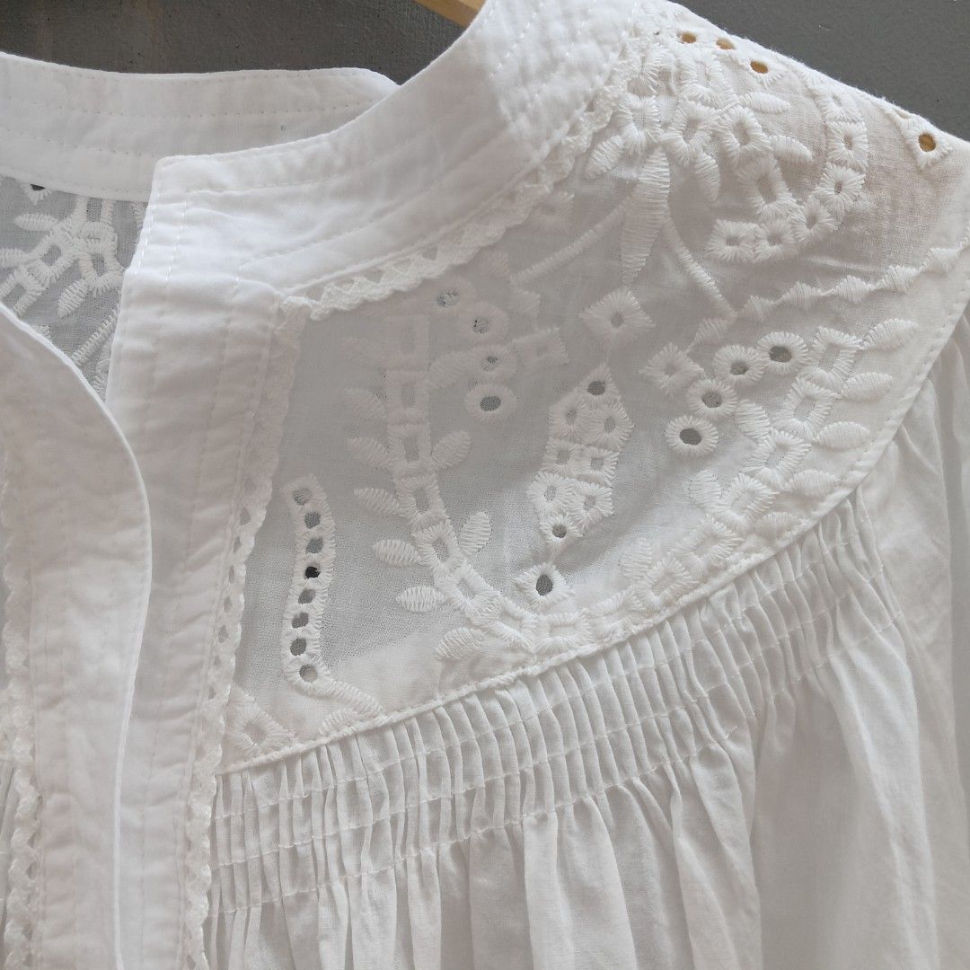 ATG BLOUSE KEMEJA KATBOL PRADA NOT UNIQLO ZARA Y2K PREMIUM WHITE ...