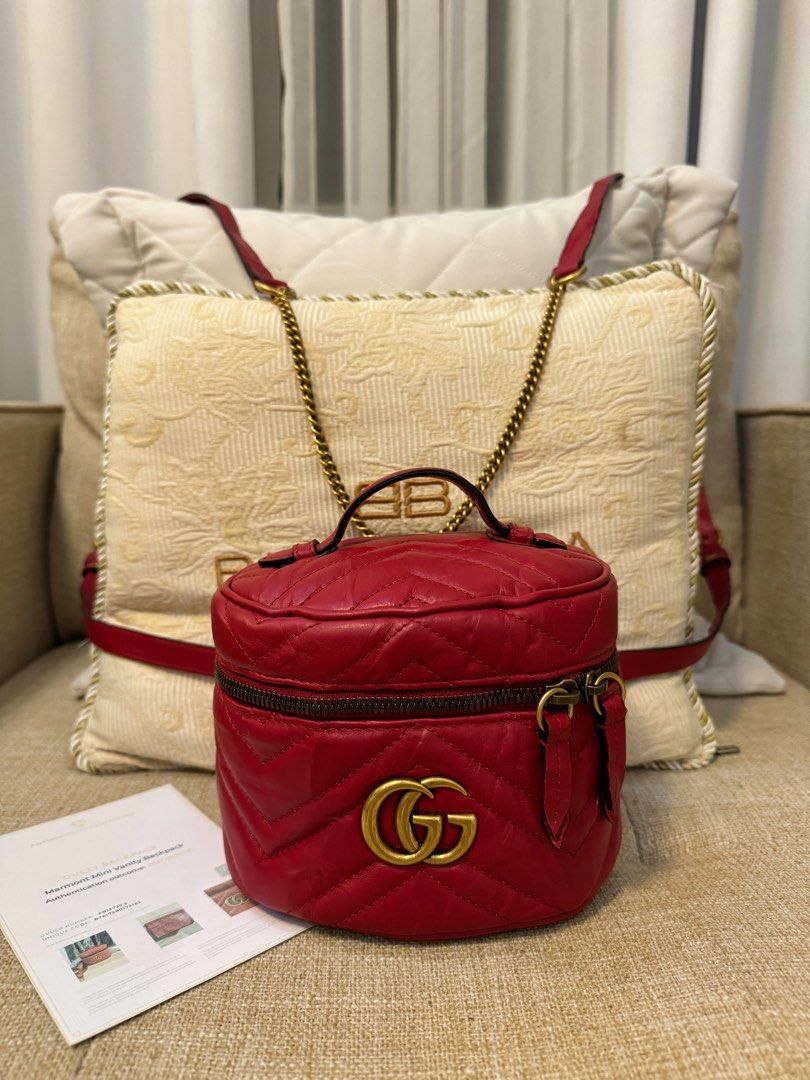 Authentic Gucci Marmont Vanity Backpack