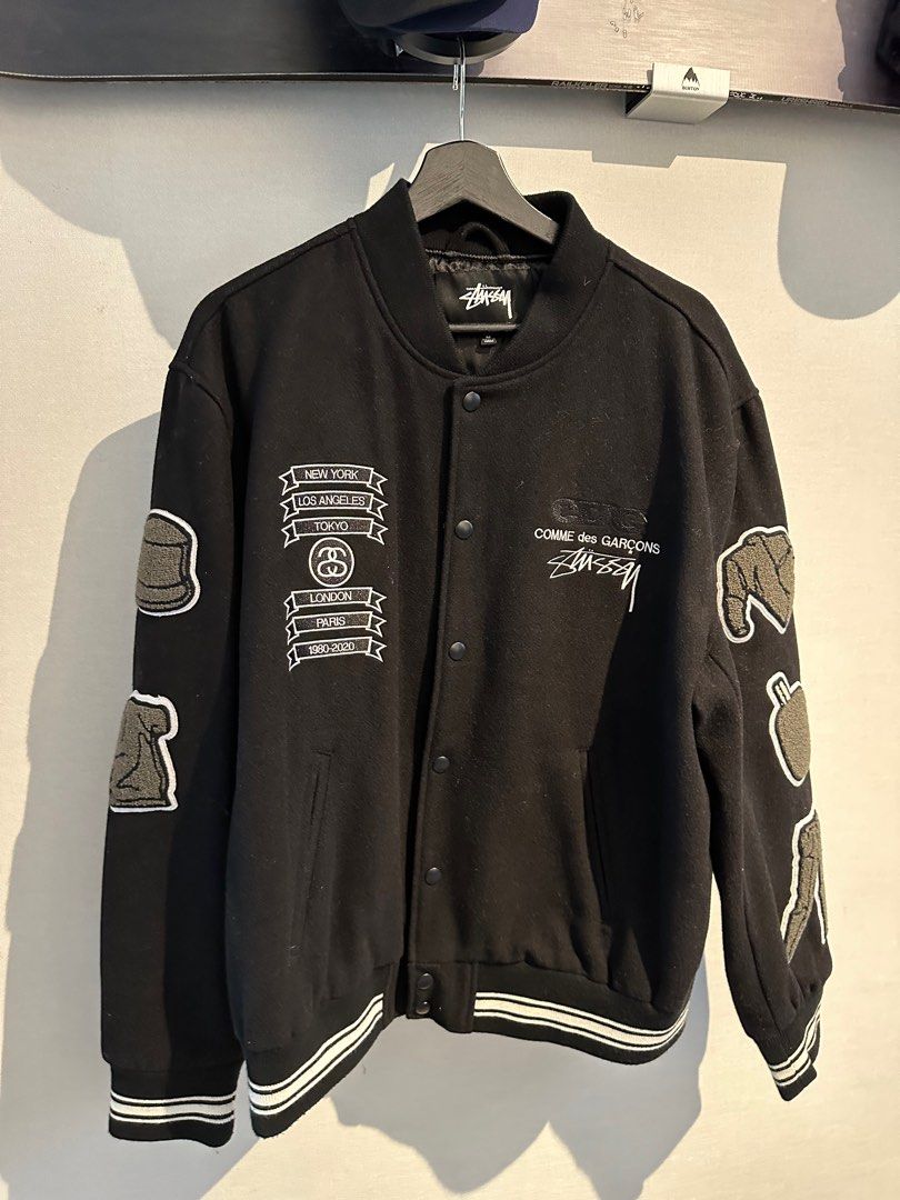 stussy cdg varsity jacket Sサイズ