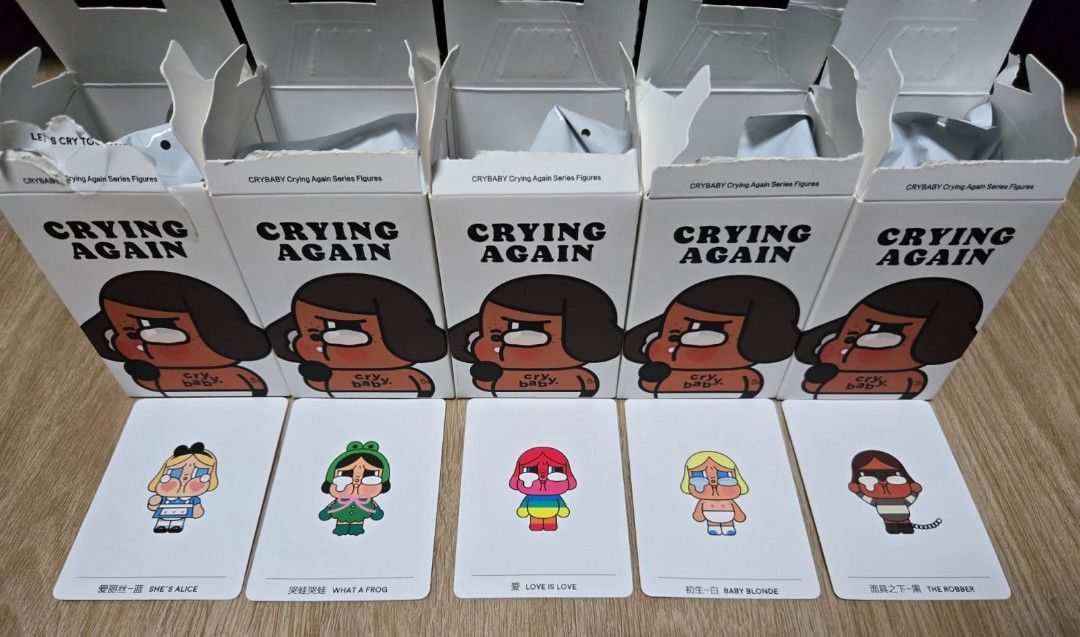 Crying again (Category: Designer & Blind Box Toys) located in Singapore. Submitted by xiaorenn (Listing ID 1335503201, Image 1). Description: She's Alice -Sold.