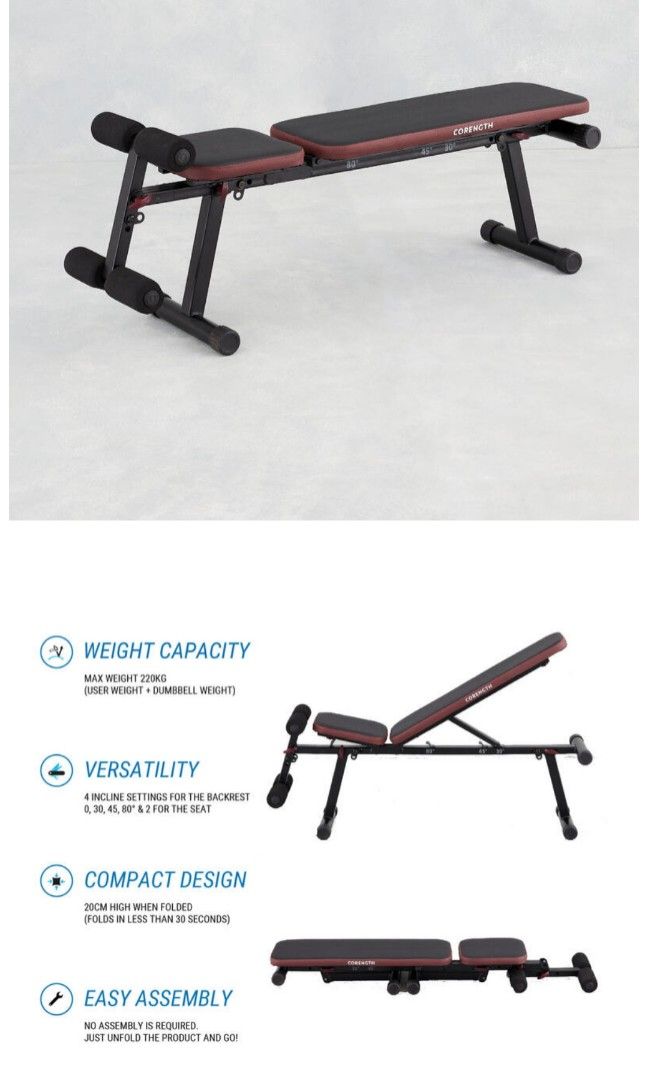 Decathlon adjustable bench online