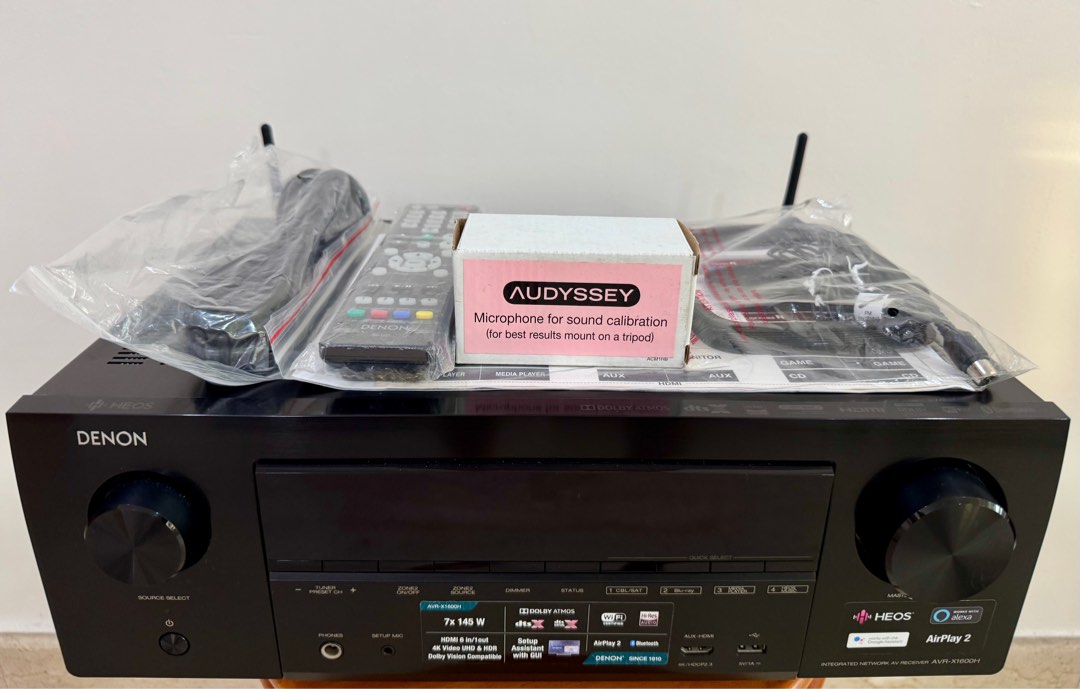 Denon : AVR-X1600H 4K UHD HDR Dolby Atmos DTS-X HDCP 2.3