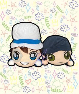 Detective Conan Kaito Kid & Shuichi Akai Large Nesoberi SEGA Plush Toy Bundle
