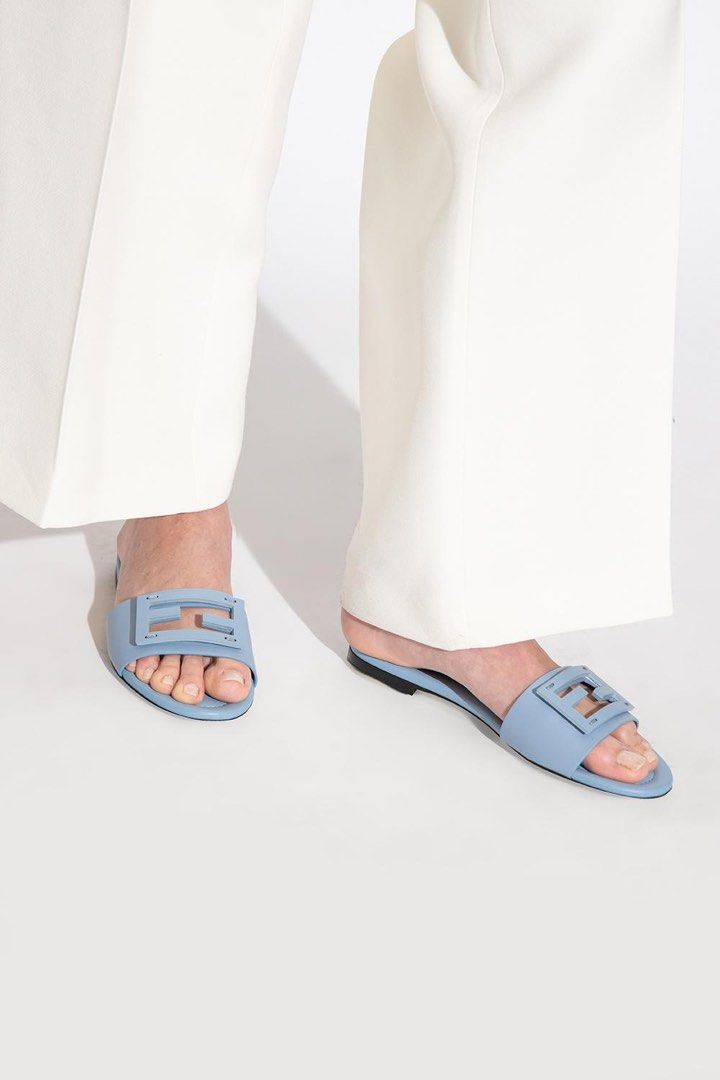 Fendi blue slides 2025