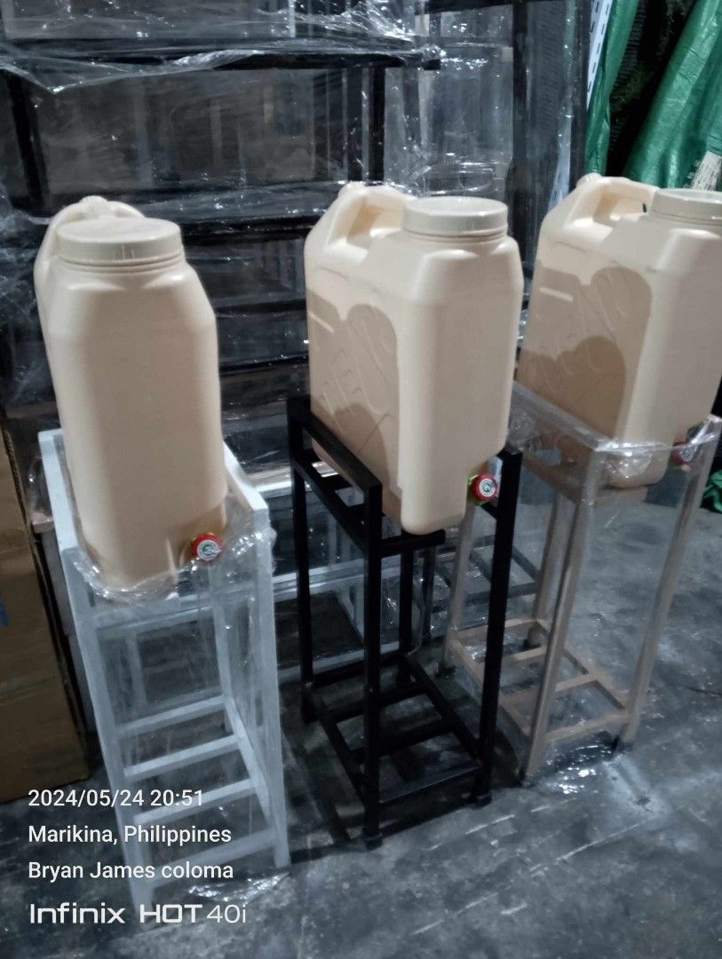 GALLON RACK with free gallon (Category: Water Purifiers & Dispensers) located in Antipolo. Submitted by mgrace0920 (Listing ID 1335494033, Image 1). Description: GALLON RACK with free gallon 3layer 1100php 2layer 950 php (white / khaki) Gallon only 199php.