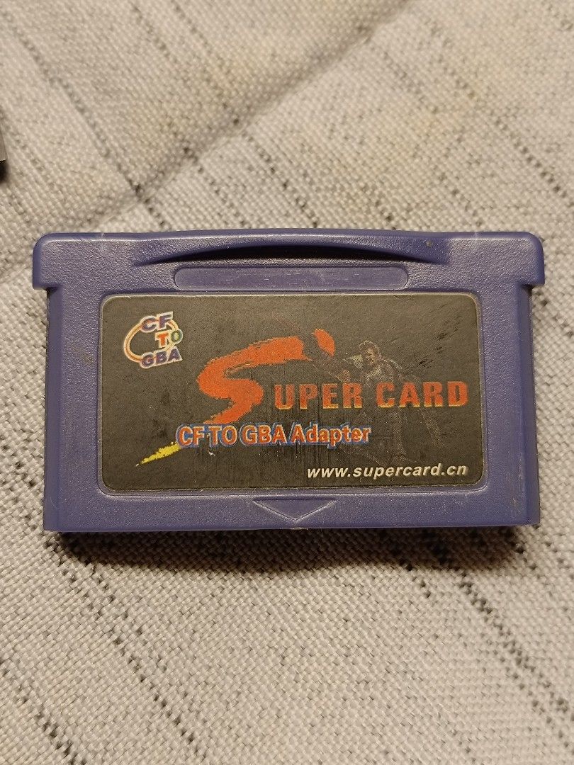 Gameboy advance Super Card CF 版當零件賣, 電子遊戲, 電子遊戲機