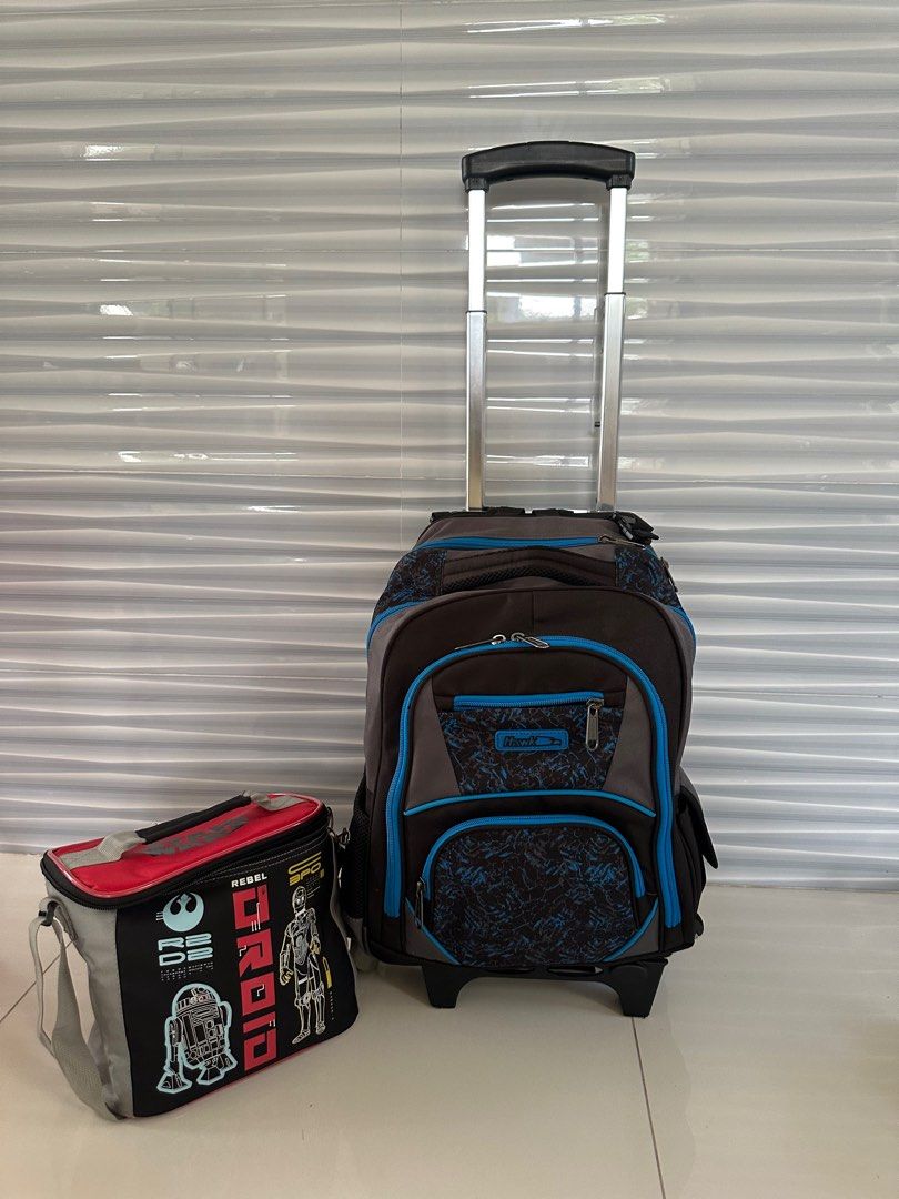 Hawk Trolley School Bag Hobbies Toys Travel Luggage on Carousell