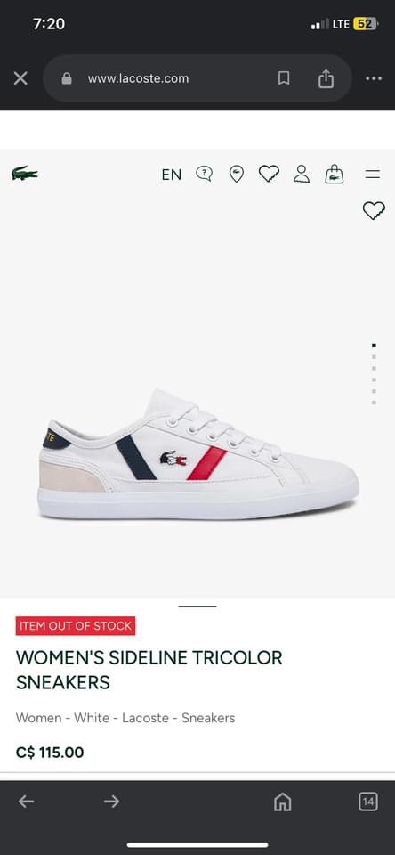 Lacoste sideline tri color Sneaker Women s Fashion Footwear Sneakers on Carousell