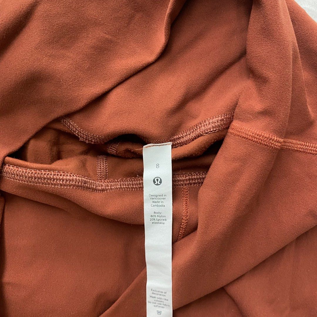 Authentic Lululemon Orange High Rise Pant Leggings Women s Fashion Activewear on Carousell