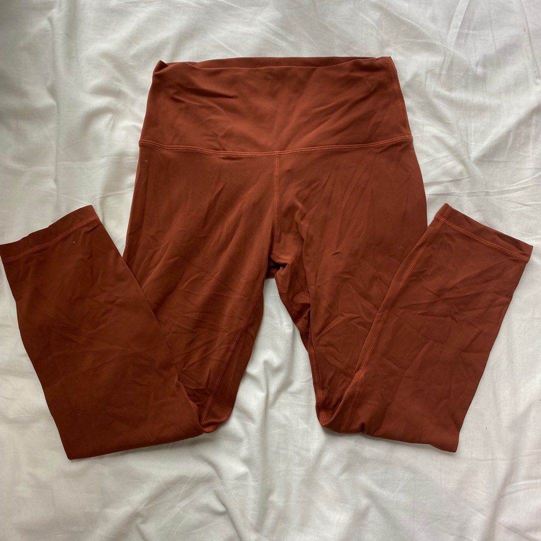 Authentic Lululemon Orange High Rise Pant Leggings Women s Fashion Activewear on Carousell