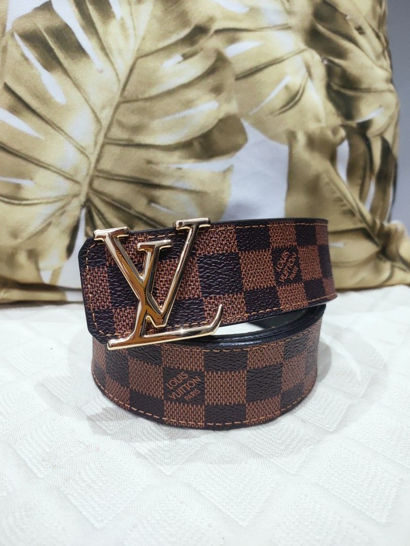 Lv men belt (Category: Luxury Bags & Wallets) located in Cebu City. Submitted by esrpreloved (Listing ID 1335581904, Image 1). Description: genuine leather belt.