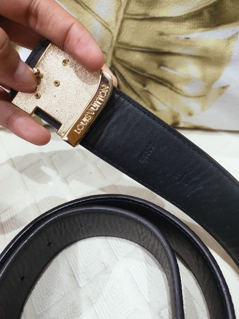 Lv men belt (Category: Luxury Bags & Wallets) located in Cebu City. Submitted by esrpreloved (Listing ID 1335581904, Image 2). Description: genuine leather belt.