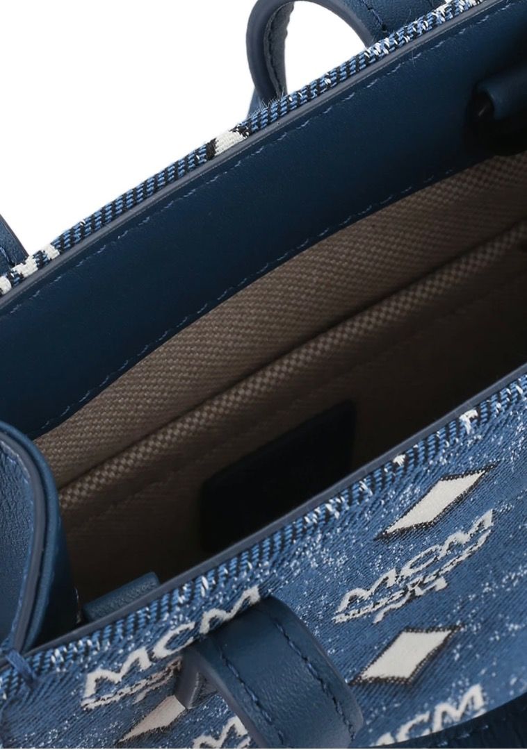 MCM aren denim crossbody (Category: Luxury Bags & Wallets) located in Quezon City. Submitted by AAAAAF14 (Listing ID 1335602435, Image 3). Description: brand new. original price 49k.