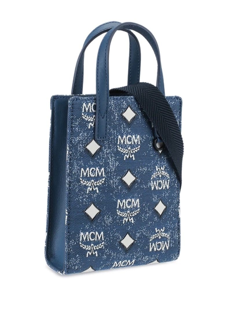 MCM aren denim crossbody (Category: Luxury Bags & Wallets) located in Quezon City. Submitted by AAAAAF14 (Listing ID 1335602435, Image 2). Description: brand new. original price 49k.