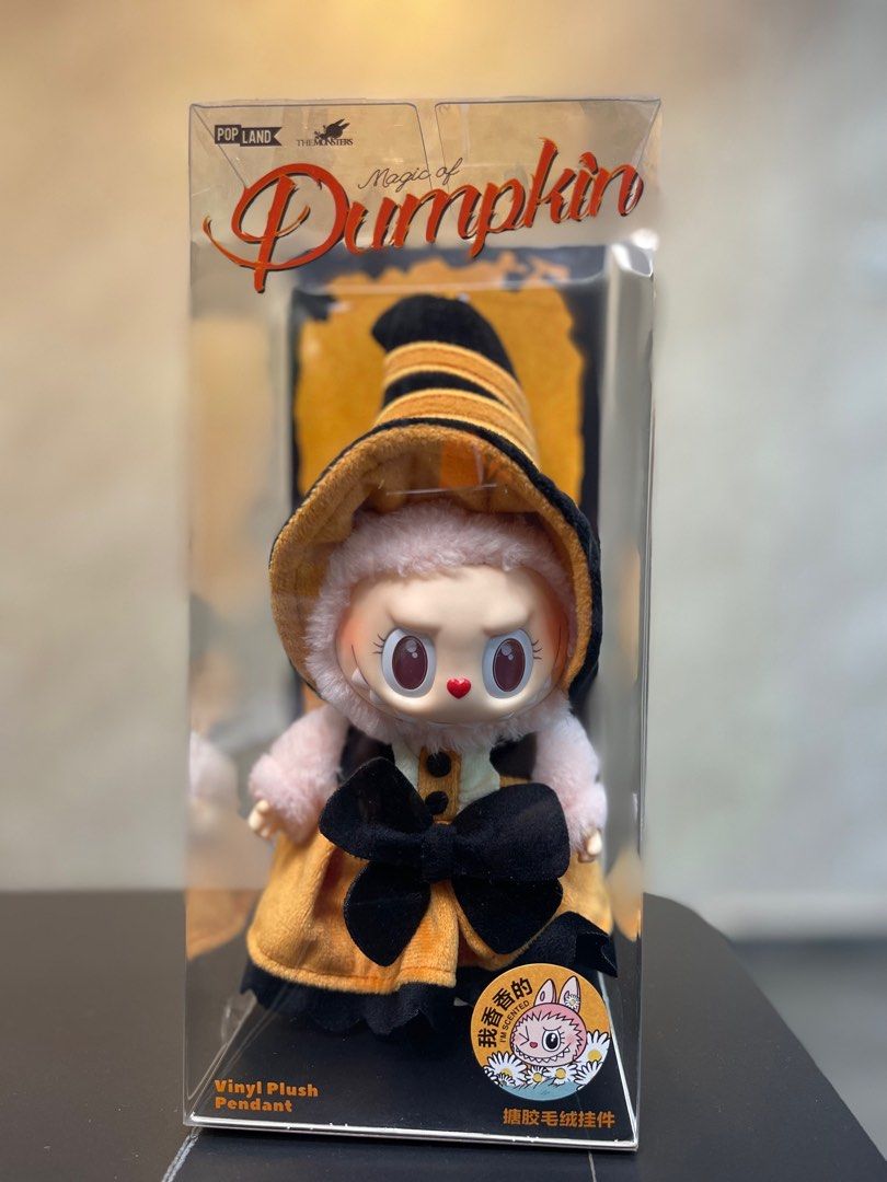 [中国限定] POP MART MOKOKO Magic of Pumpkin Pop Mart Labubu Magic of Pumpkin Mokoko Vinyl Plush Pendant (Pop
