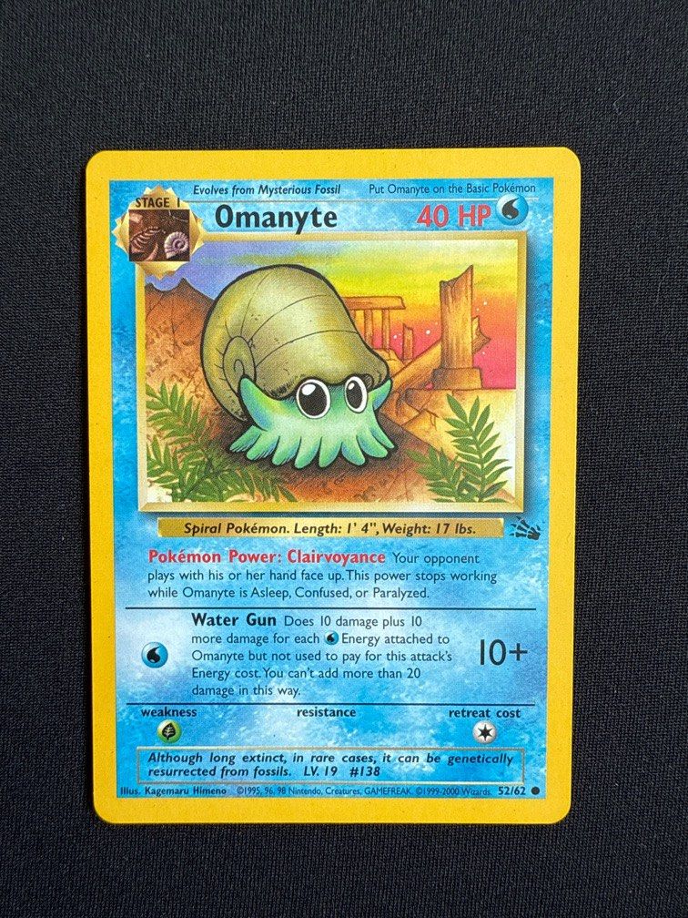 mysterious fossil pokemon card Neo Discovery Trainer main image 1