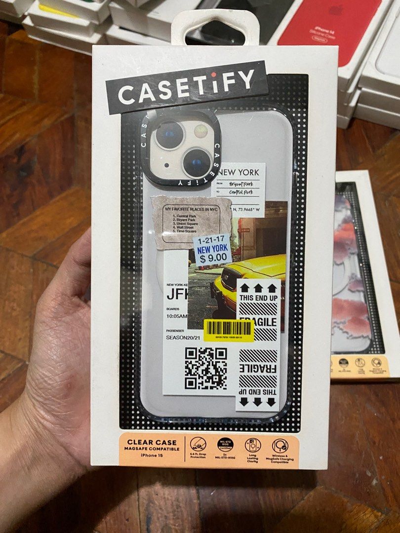 Original Casetify MagSafe Case for iPhone 15 / 14 / 13 (Category: Cases & Sleeves) located in Manila. Submitted by razelysonn (Listing ID 1335557618, Image 2). Description: All original 101% with srp at the back a question you may ask again in the conversation Question: Is it original? Answer: It is, 101% ORIGINAL FIXED PRICE .