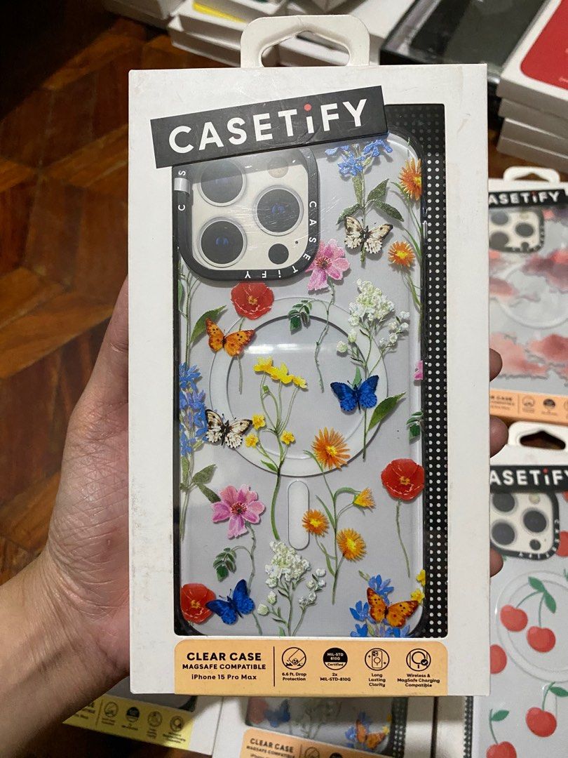 Original Casetify MagSafe Case for iPhone 15 Pro Max (Category: Cases & Sleeves) located in Manila. Submitted by razelysonn (Listing ID 1335557942, Image 2). Description: All original 101% with srp at the back a question you may ask again in the conversation Question: Is it original? Answer: It is, 101% ORIGINAL FIXED PRICE .