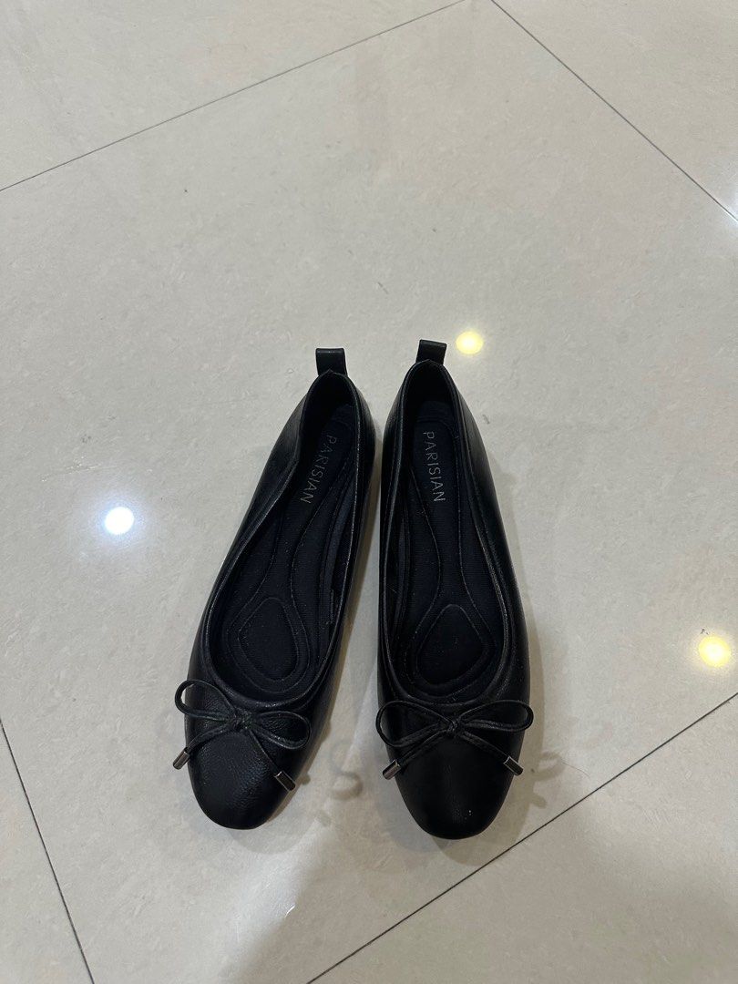 Parisian Black School Shoes Doll Shoes
