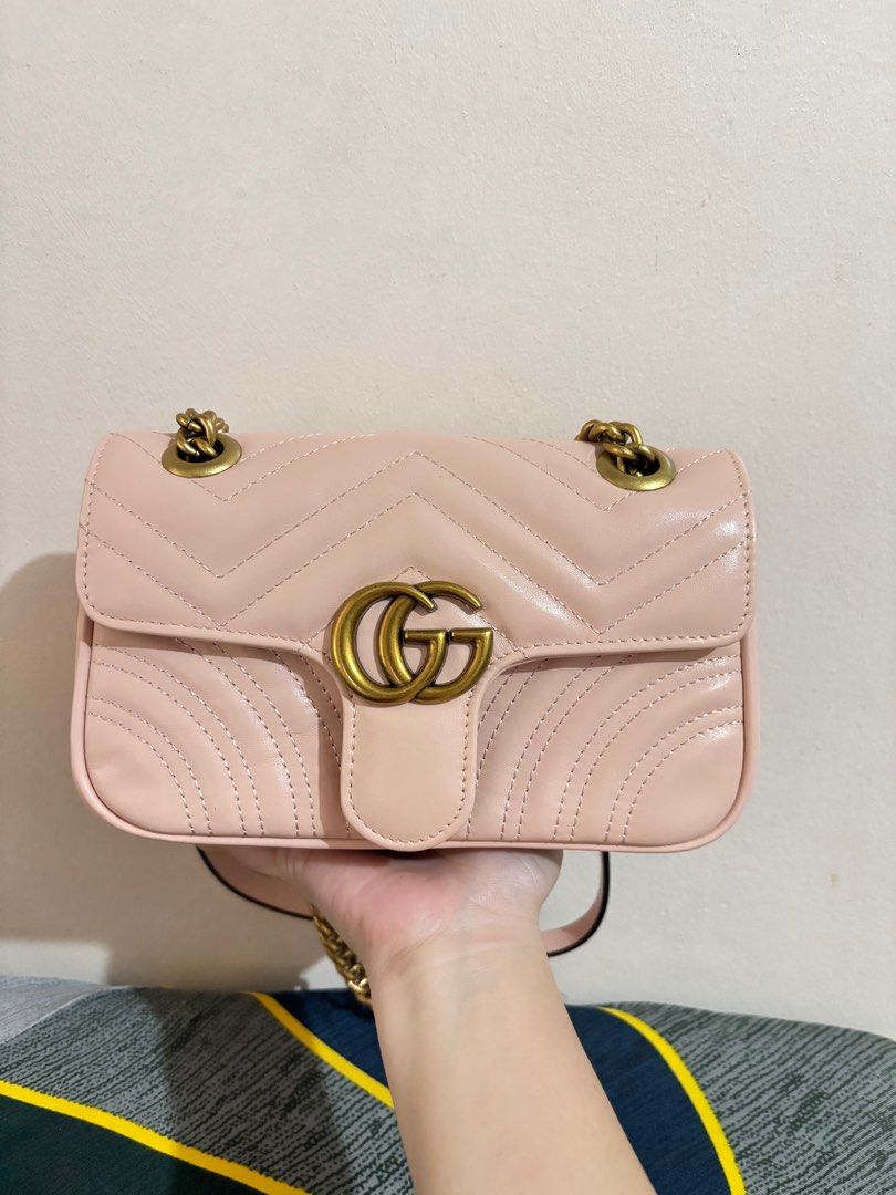 Peach Marmont Bag 23cm Women s Fashion Bags Wallets Cross body Bags on Carousell