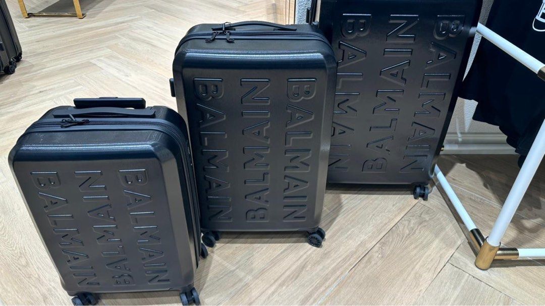 Balmain Expandable Hand Carry luggage (Category: Luxury Bags & Wallets) located in Puerto Princesa. Submitted by eds.raps (Listing ID 1335454573, Image 1). Description: Balmain Carry on luggage expandable Carry on luggage size available only Onhand Ready to ship (3 pcs) Layaway accepted with DP + local shipping fee from Puerto Princesa City Palawan .